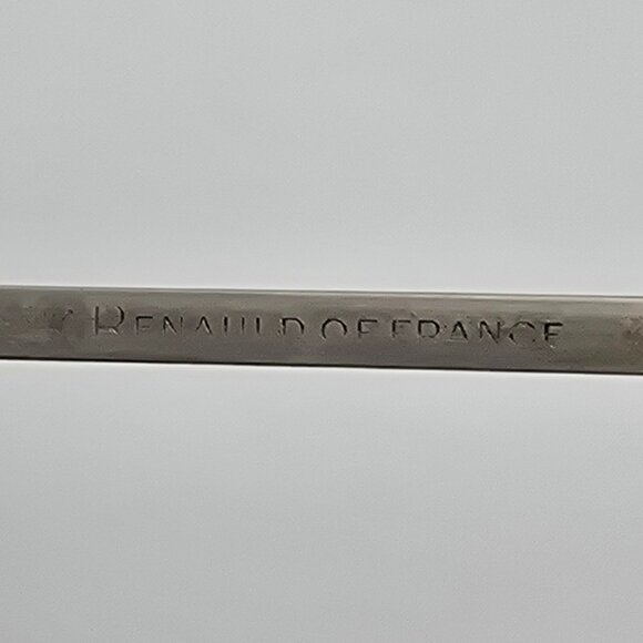 *SOLD* Renauld of France Orama Sixty One Silver Frame Green Lens Wrap Sunglasses - Picture 8 of 16